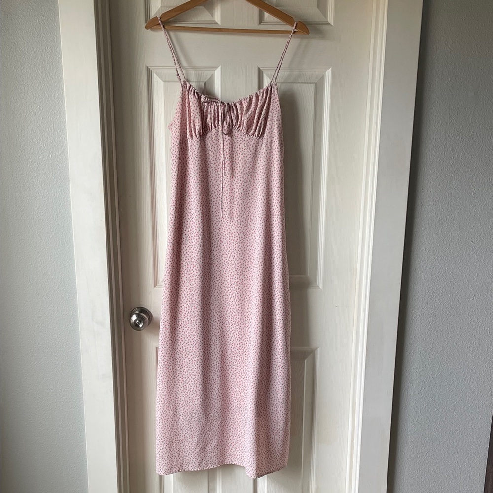 Things Between Pink Floral Midi Dress
